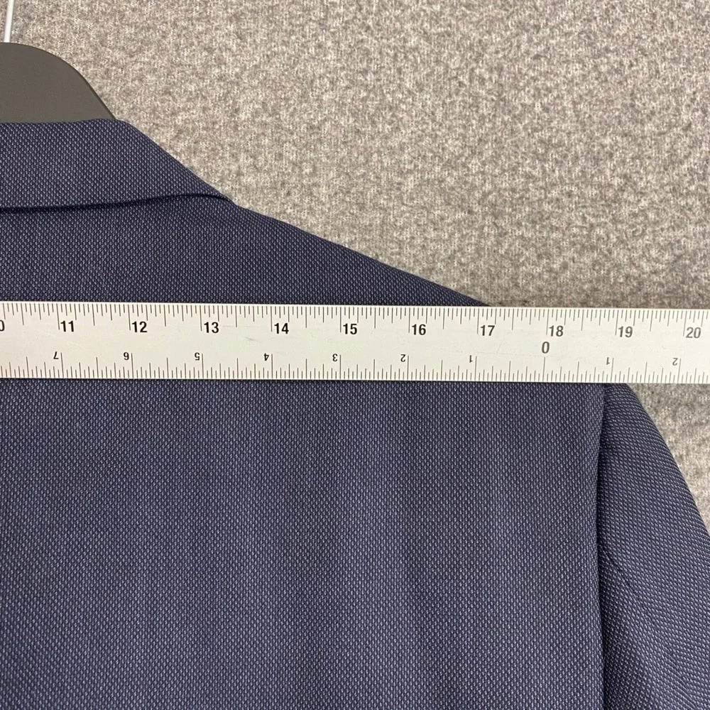 Stafford 2 Piece Wool Suit Mens 40S Blue Vintage Pleated Cuffed